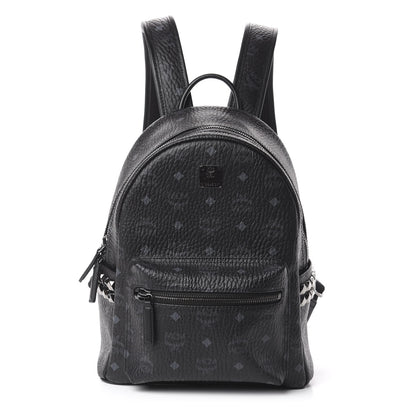 MCM Visetos Small Side Stud Stark Backpack Black 1 of 8