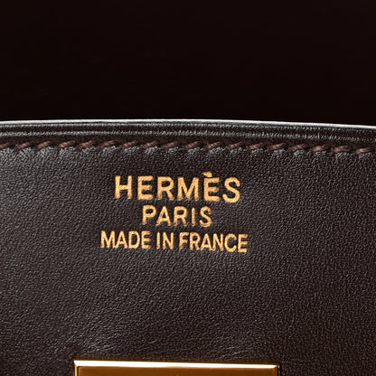 Hermes Box Bi-Color Birkin 35 Ebene Cyclamen 6 of 10