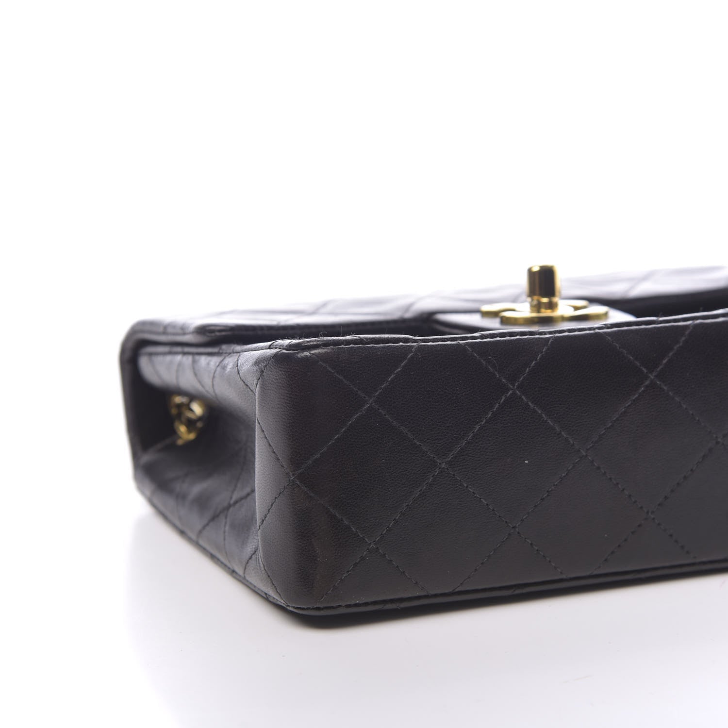 Chanel Lambskin Quilted Mini Square Flap Black 10 of 11