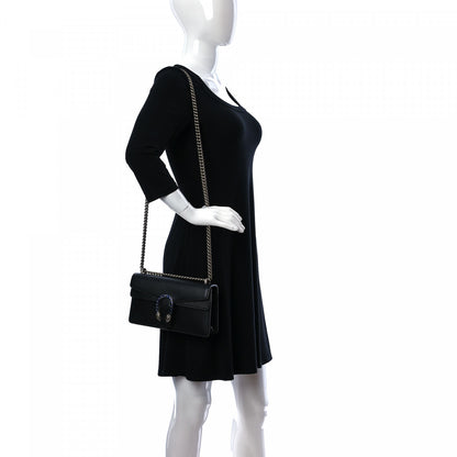 Gucci Pebbled Calfskin Small Dionysus Shoulder Bag Black 2 of 10