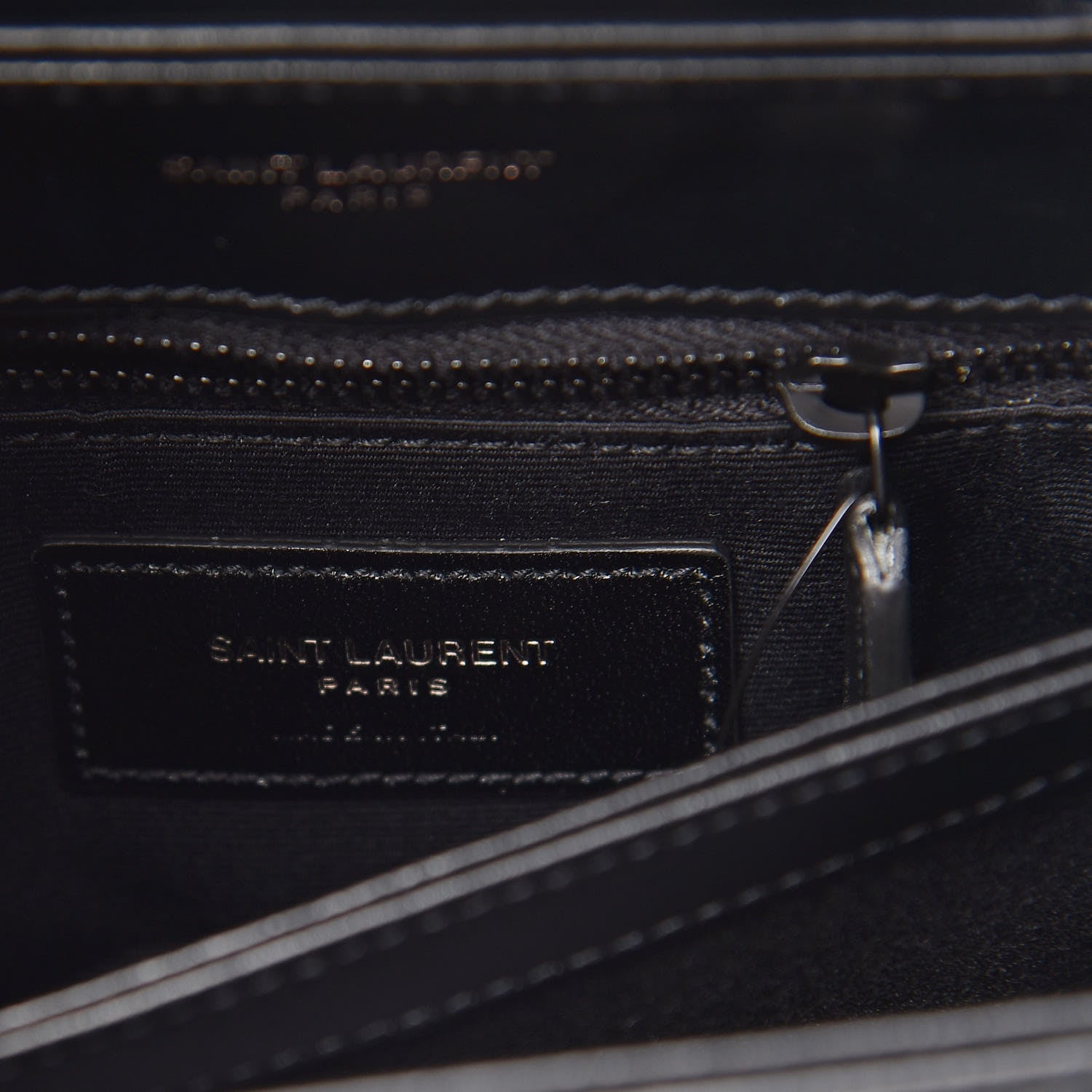 Saint Laurent Calfskin Y Quilted Monogram Toy Loulou Crossbody Bag Black 6 of 10