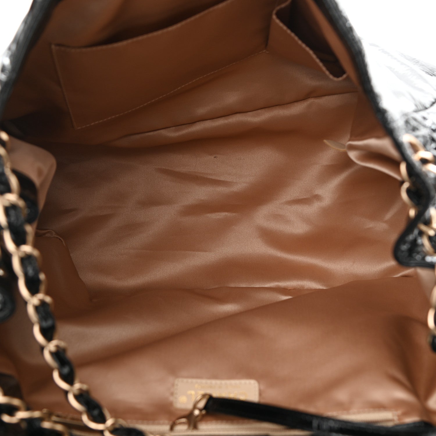 Chanel Vinyl XL Rock and Chain Flap Black 5 of 10