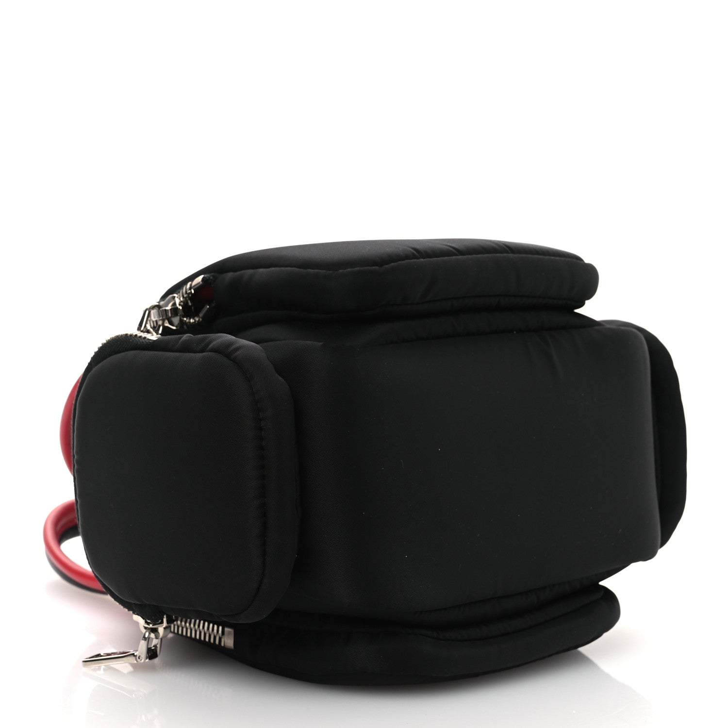 Prada Tessuto Nylon Pocket Top Handle Cargo Bag Black Fuoco 4 of 10