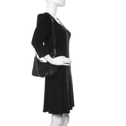 Prada Nylon Re-Edition 2005 Shoulder Bag Black 2 of 13
