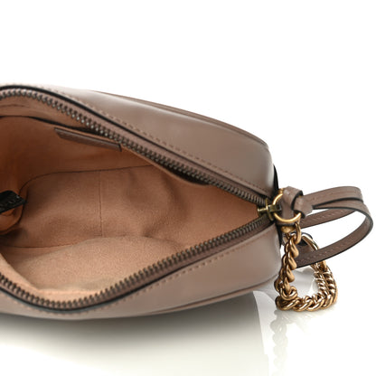 Gucci Calfskin Matelasse Mini GG Marmont Chain Shoulder Bag Porcelain Rose 5 of 12