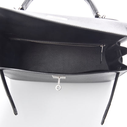 Hermes Epsom Kelly Sellier 32 Black 7 of 36