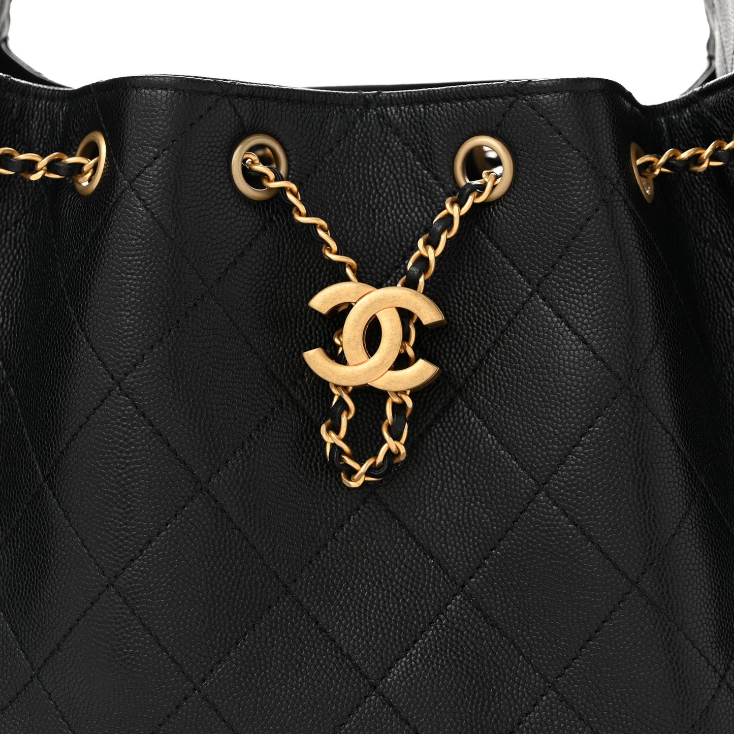 Caviar Quilted Small Chanel 25 Handbag Black