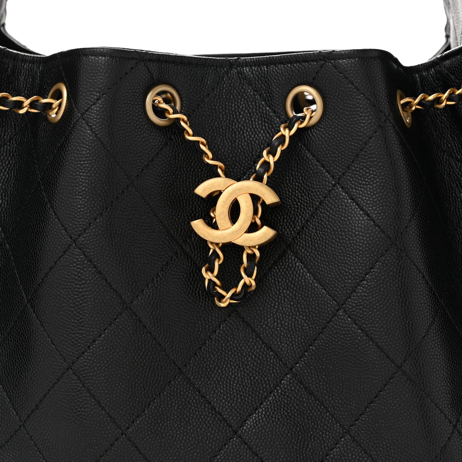 Chanel Caviar Quilted Small Chanel 25 Handbag Black 8 of 10