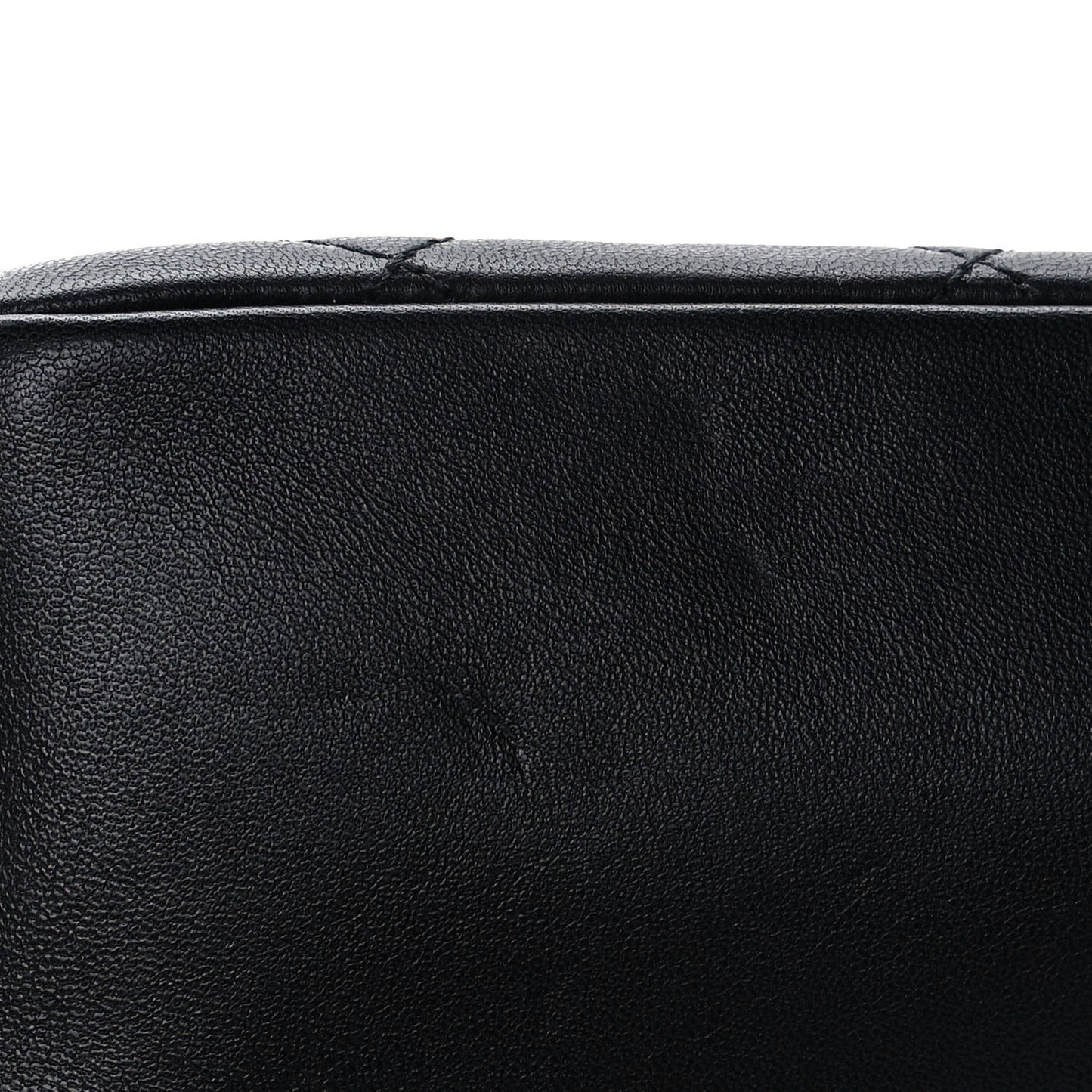 Lambskin Quilted Resin Bi-Color Chain Flap Bag Black