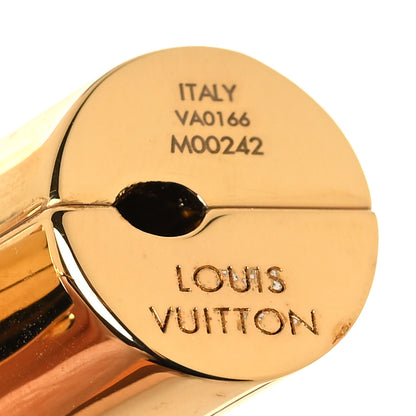 Louis Vuitton Crystal Essential V Single Hoop Earring Gold 4 of 5