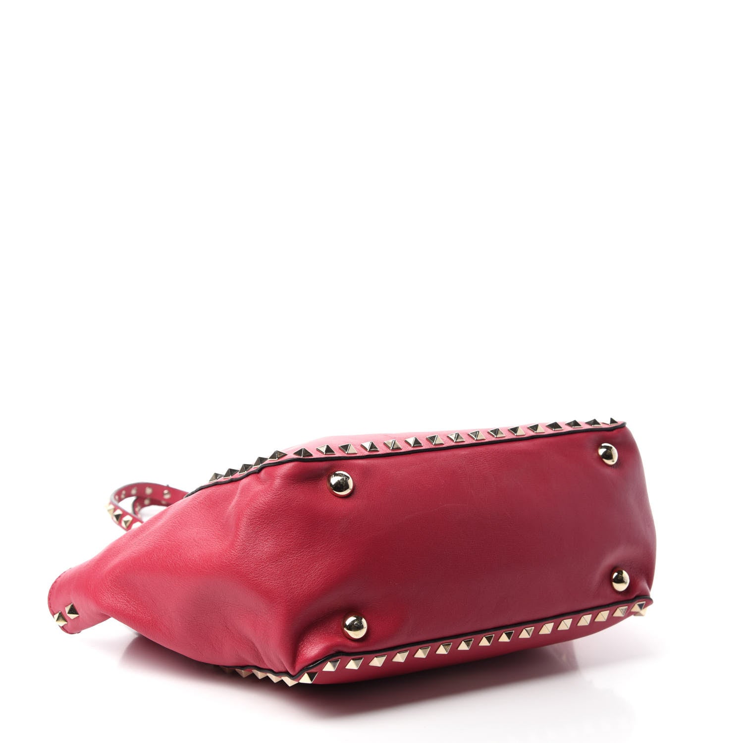 Valentino Garavani Vitello Small Rockstud Tote Cyclamin 4 of 12