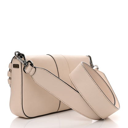 Fendi Vitello Dolce Lace Up Baguette Camelia 3 of 11
