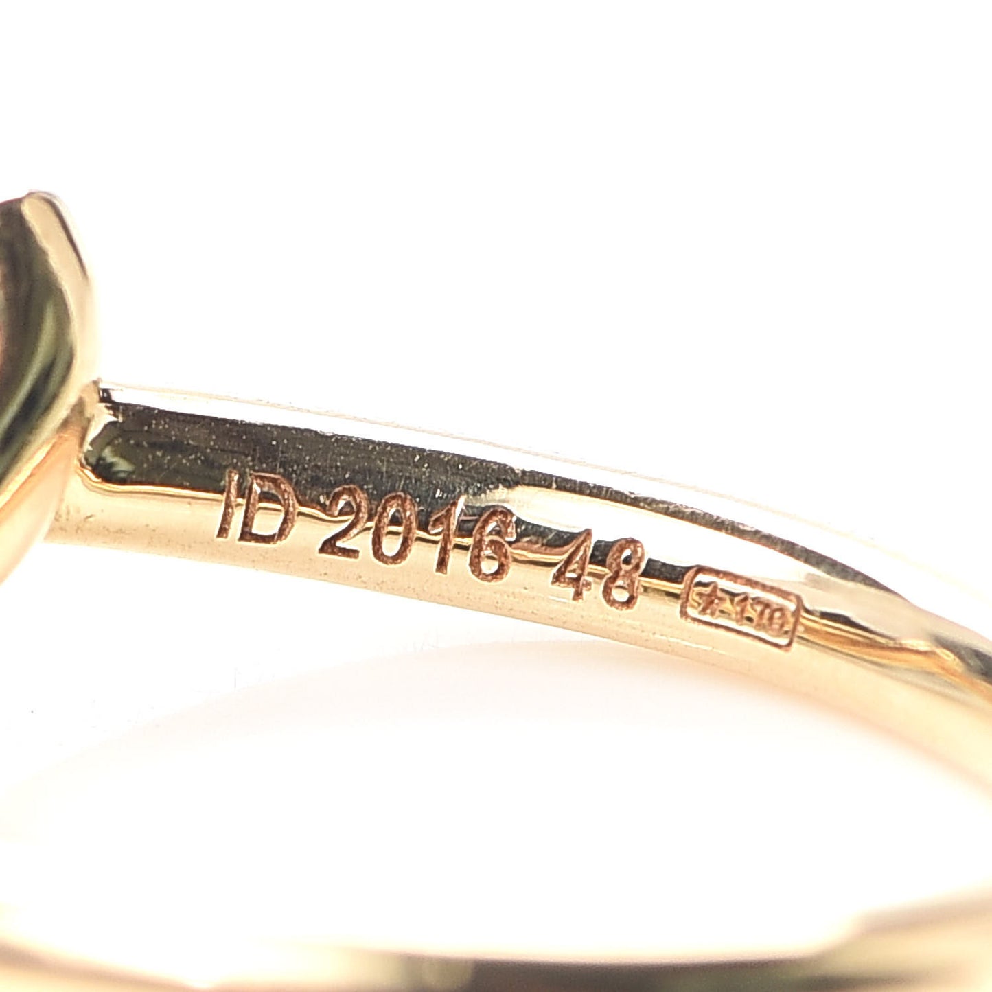 18K Yellow Gold Entrelaces Band Ring 48 4.5