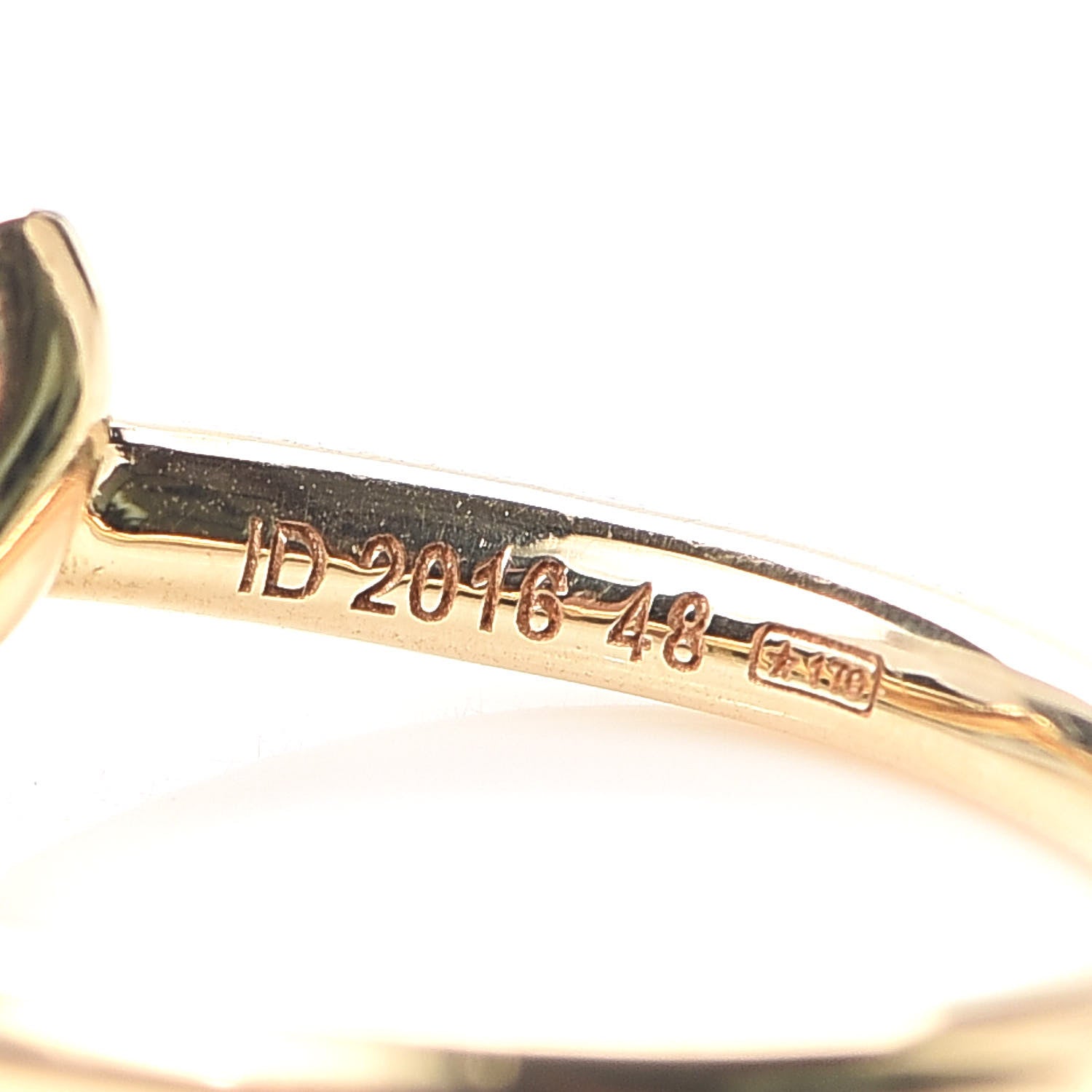 Cartier 18K Yellow Gold Entrelaces Band Ring 48 4.5 4 of 6