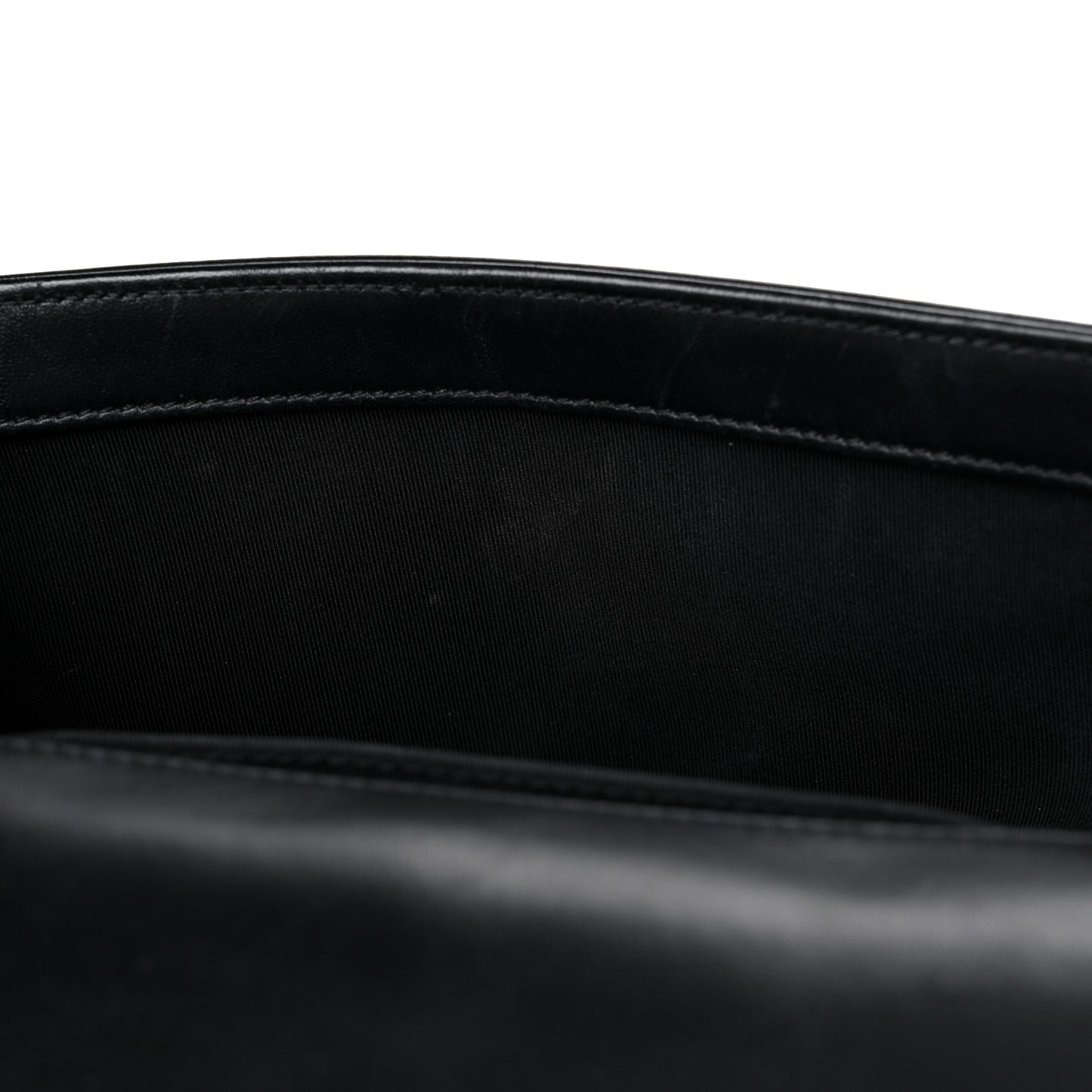 Lambskin Quilted Medium Boy Flap Black