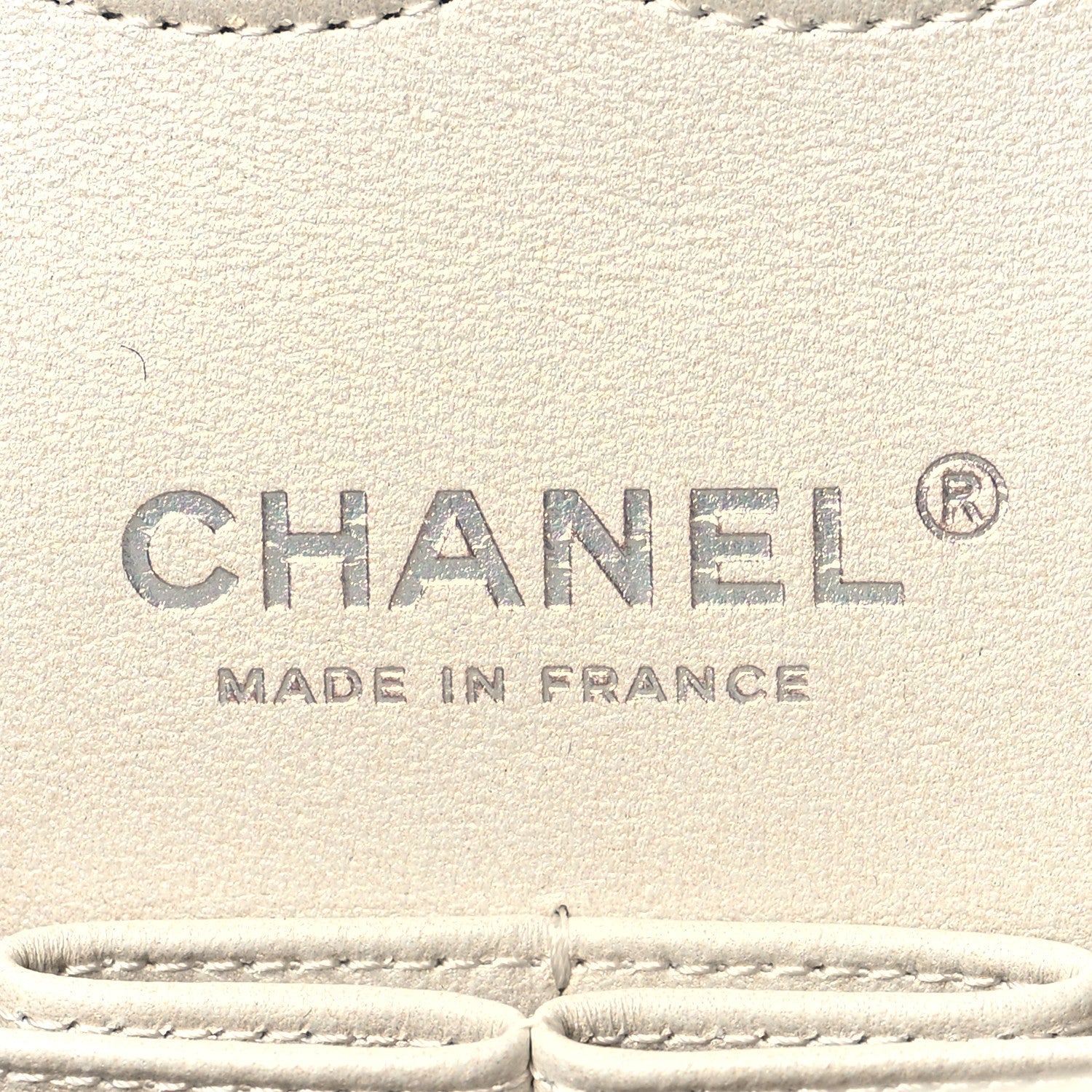 Chanel Metallic Goatskin Quilted Ombre Medium Double Flap Grey Green 6 of 11