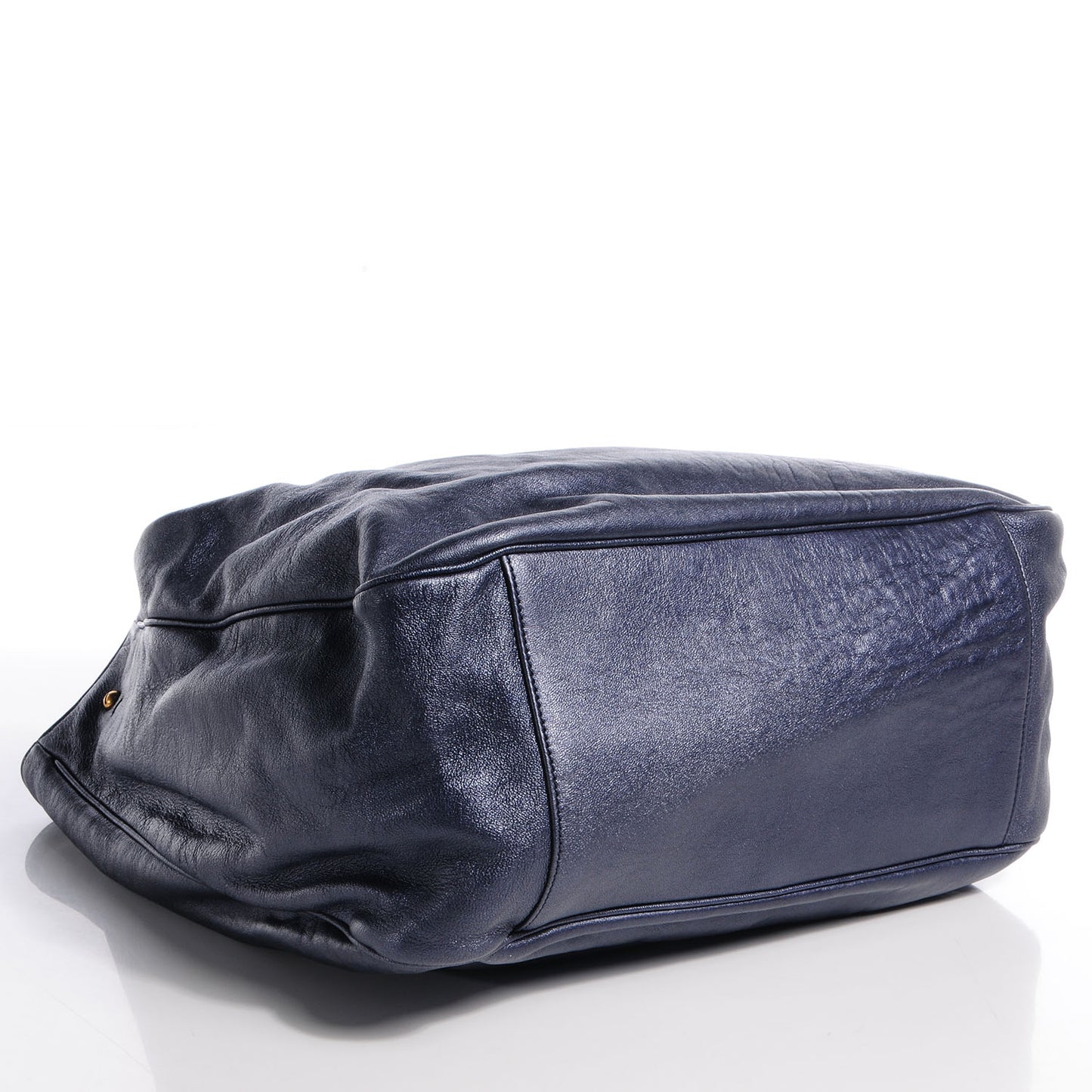 Leather Large Roady Navy