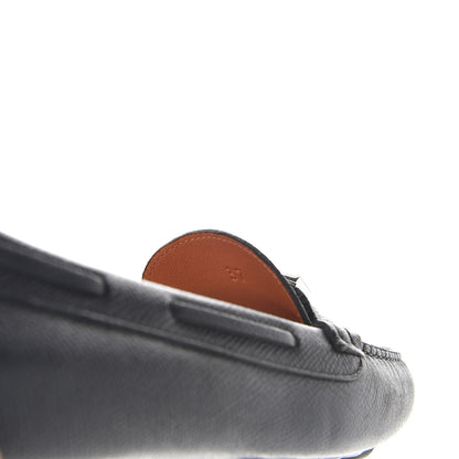 Hermes Epsom Womens Irving Loafer 37 Marine 9 of 10