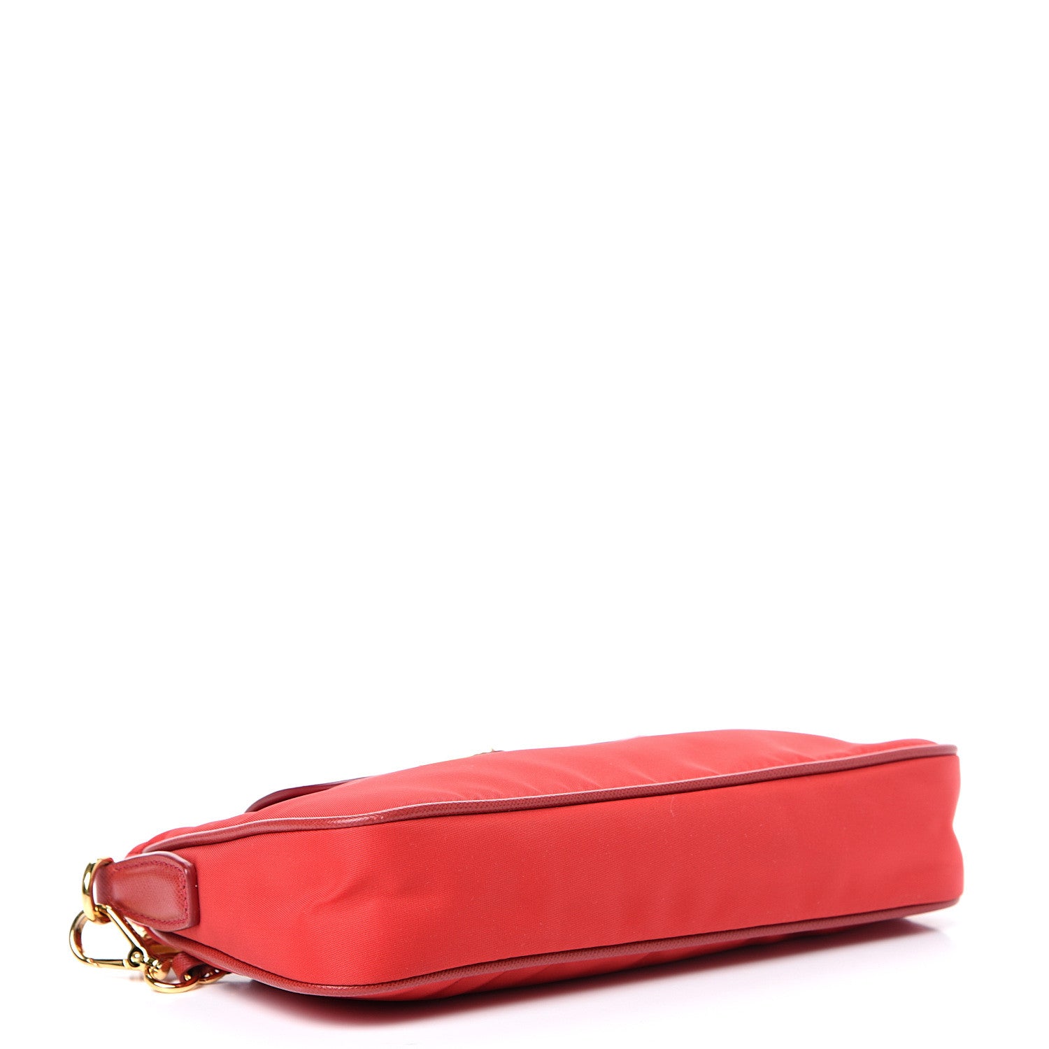 Prada Tessuto Nylon Saffiano Crossbody Bag Rosso 3 of 12