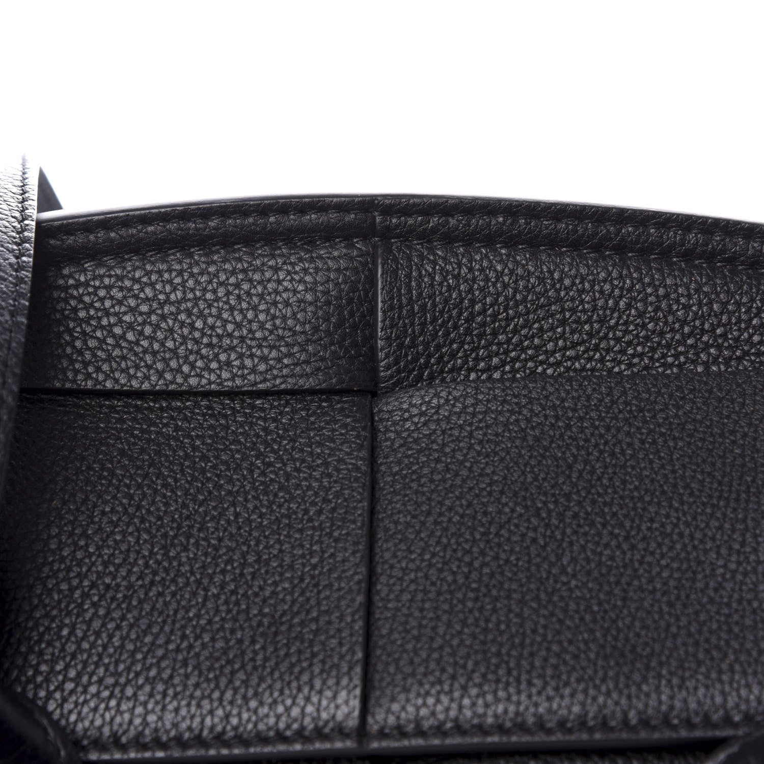 Bottega Veneta Grained Calfskin Mini Maxi Intrecciato Arco 33 Black 9 of 9