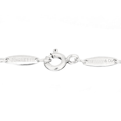 Tiffany Sterling Silver Diamond Turquoise Elsa Peretti Color By The Yard Bracelet 3 of 3