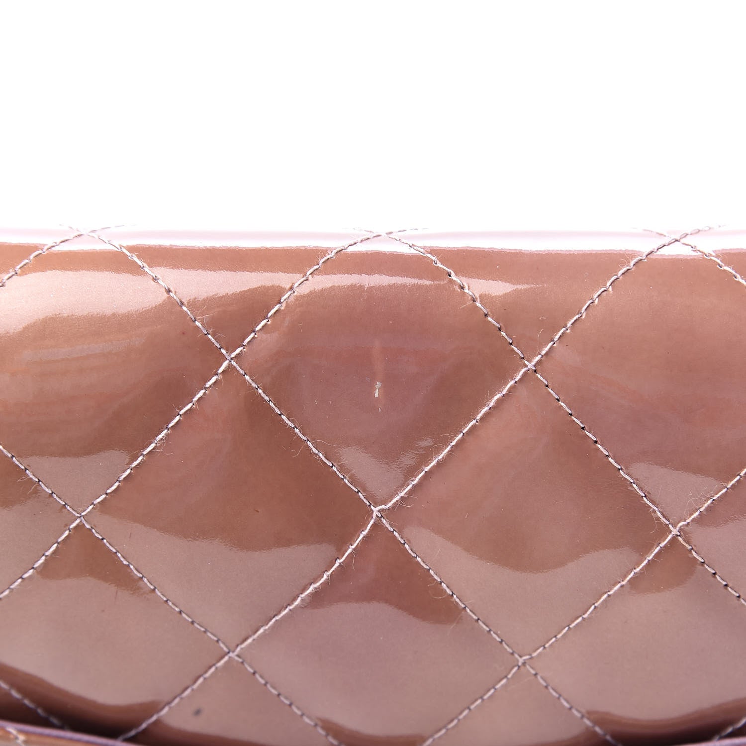Chanel Patent Quilted Medium Single Flap Beige 19 of 24