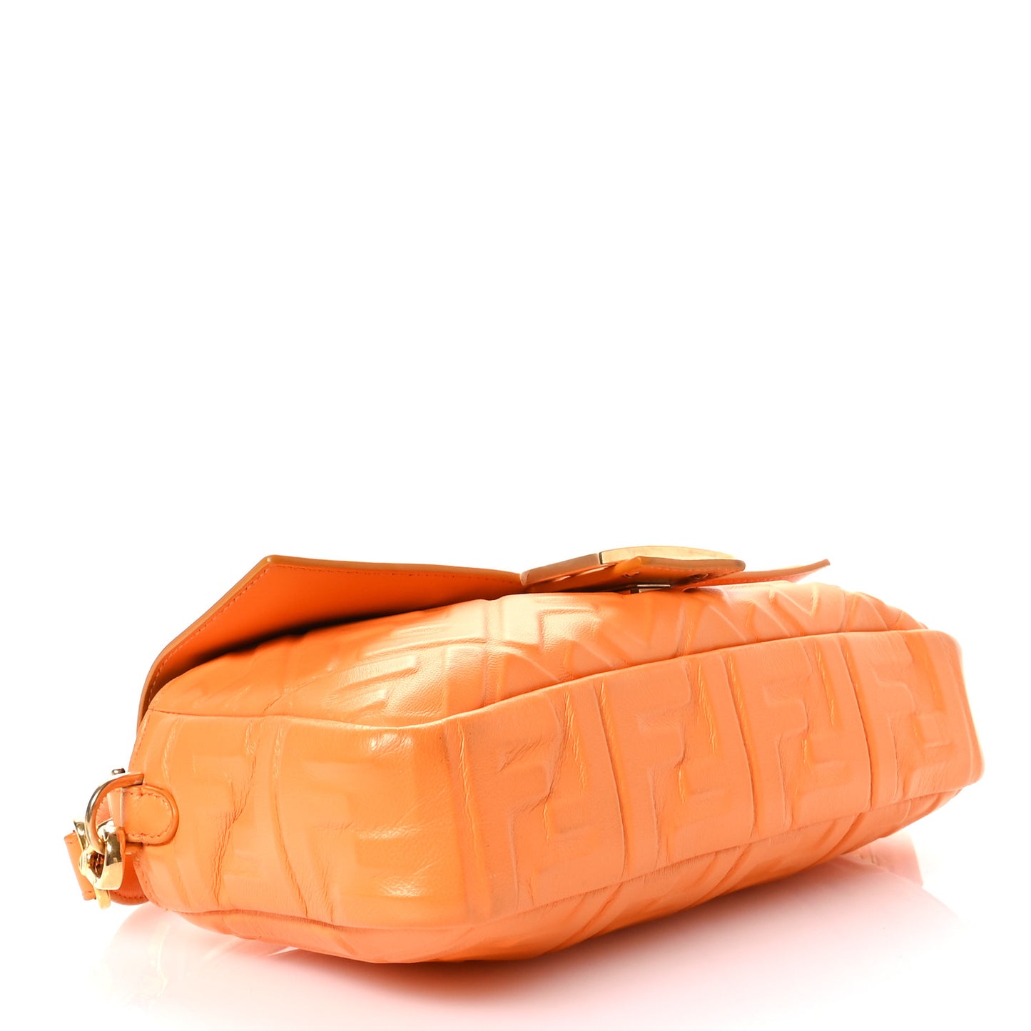 Nappa FF 1974 Embossed Baguette Clementine
