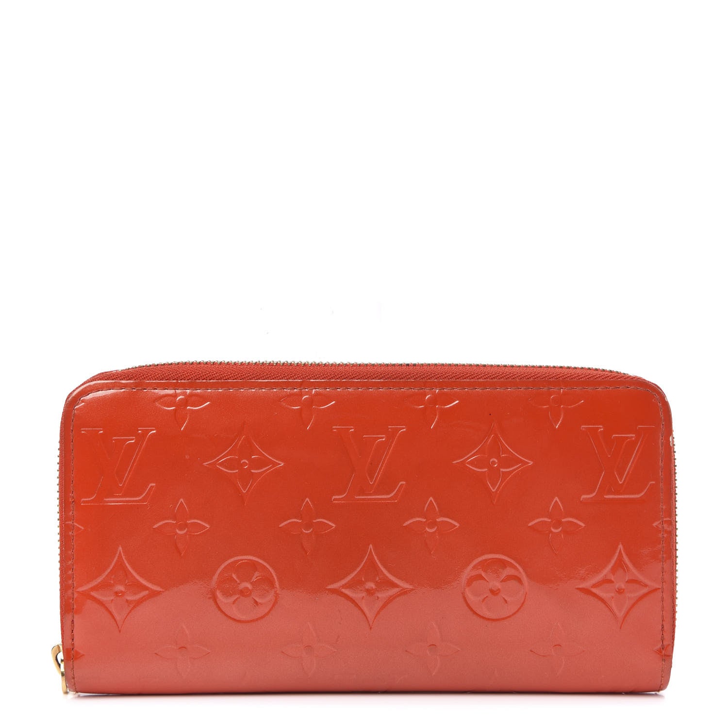 Louis Vuitton Vernis Zippy Wallet Orange Sunset 1 of 10
