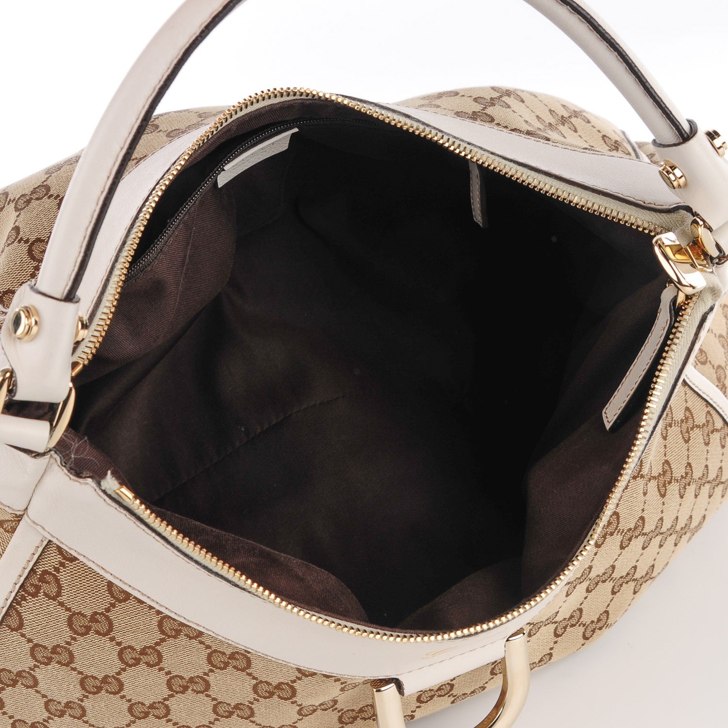 Gucci Monogram Large D Gold Hobo Off White 7 of 7
