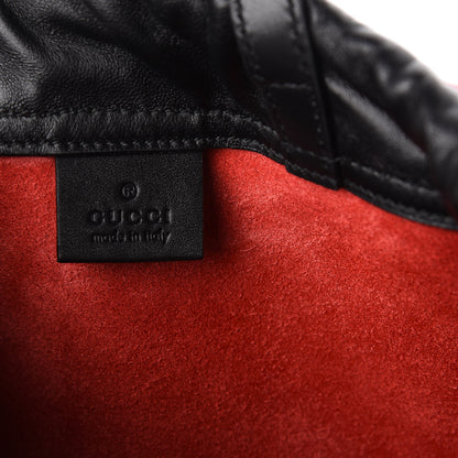 Gucci Calfskin Mens Logo Drawstring Backpack Red 8 of 13