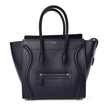 Celine Smooth Calfskin Micro Luggage Ink 1 of 8