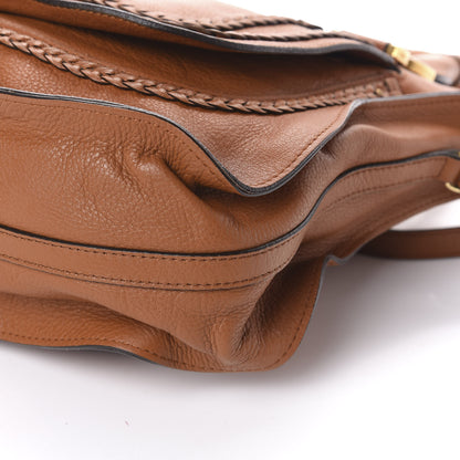 Chloe Calfskin Braided Medium Marcie Satchel Tan 10 of 10