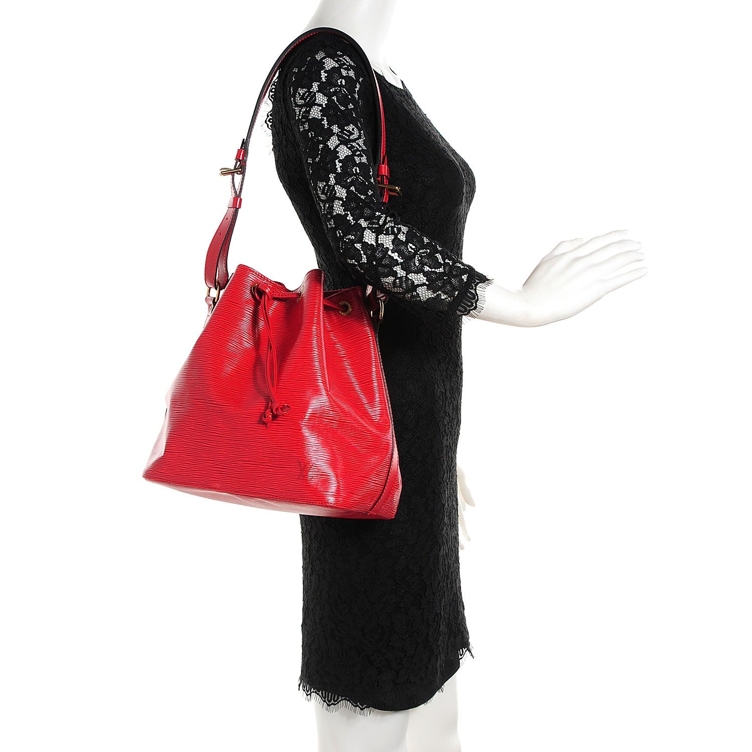 Louis Vuitton Epi Petit Noe Red 2 of 7