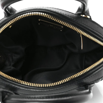 Salvatore Ferragamo Calfskin Quilted Fiamma Bag Black 4 of 9