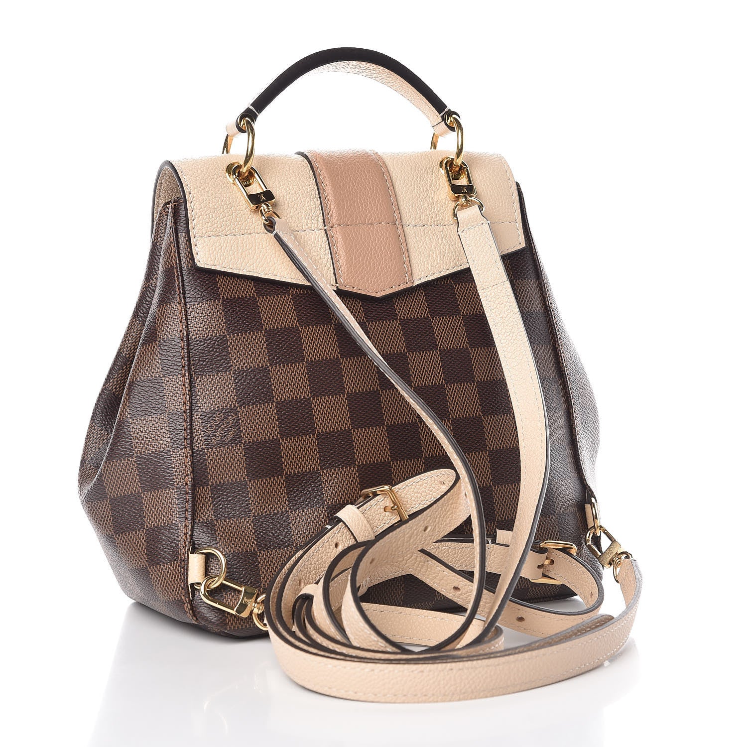 Louis Vuitton Damier Ebene Clapton Backpack Creme 3 of 9