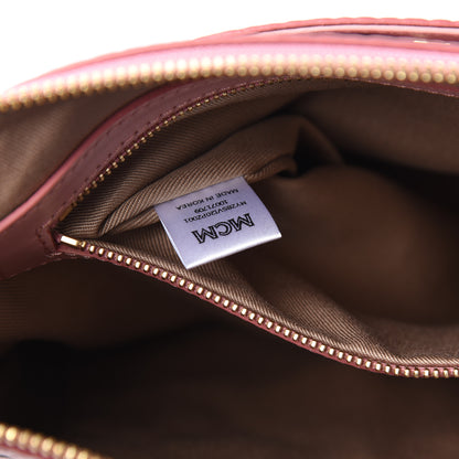 MCM Visetos Medium Crossbody Pouch Soft Pink 6 of 9