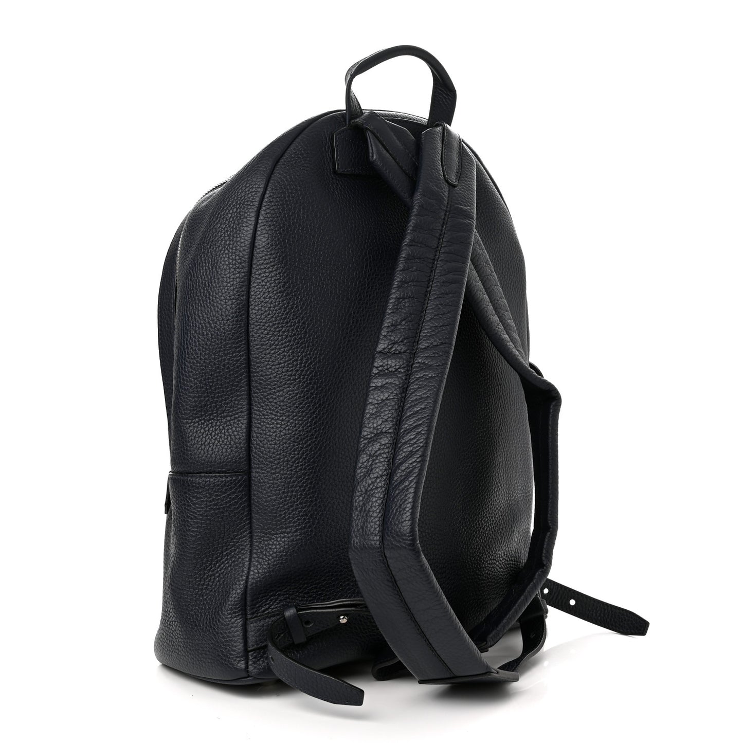 Taurillon Armand Initials Backpack Navy