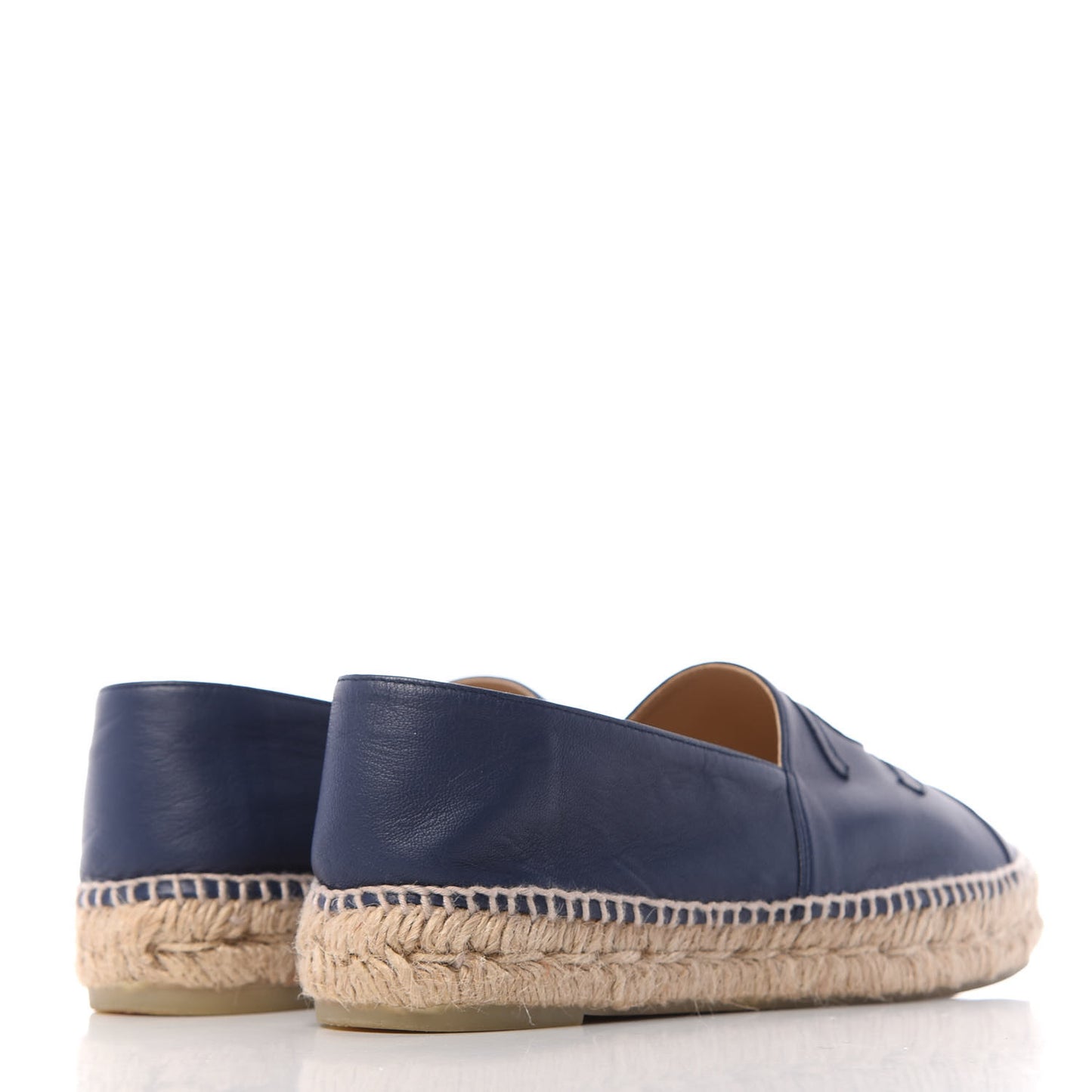 Lambskin CC Espadrilles 39 Dark Navy