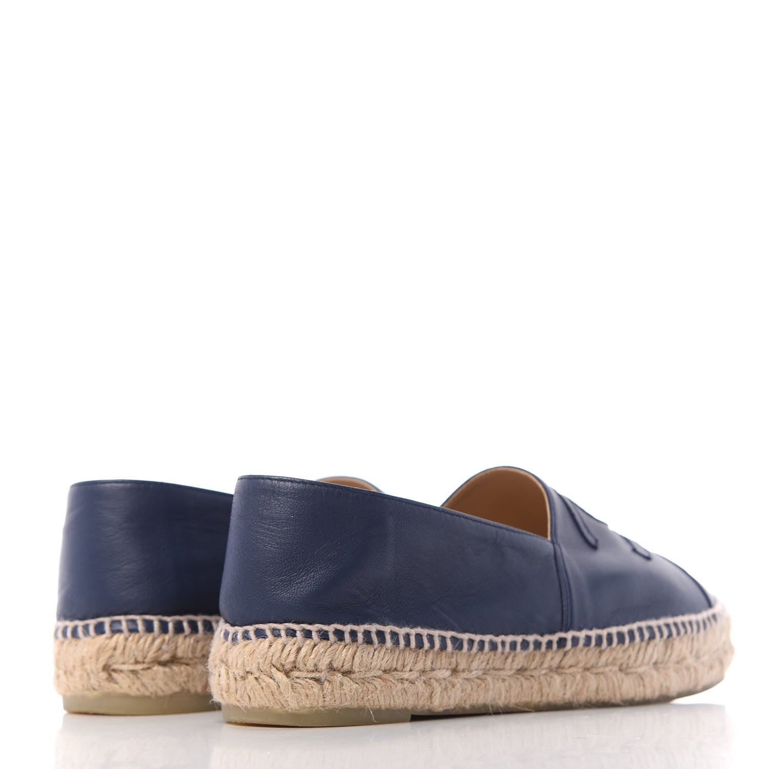 Chanel Lambskin CC Espadrilles 39 Dark Navy 4 of 11