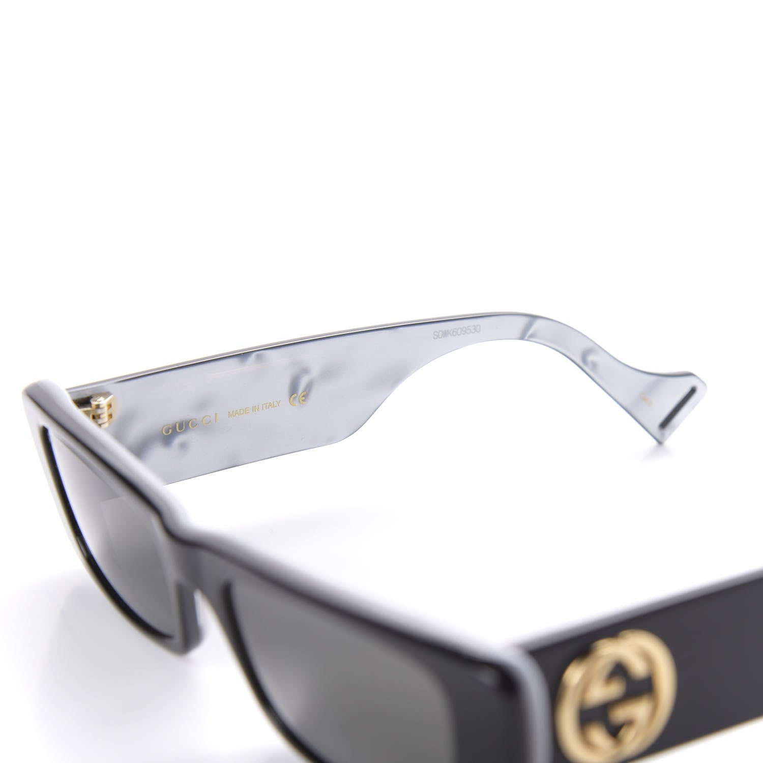 Gucci Acetate Rectangular Sunglasses GG0516S Black 5 of 8