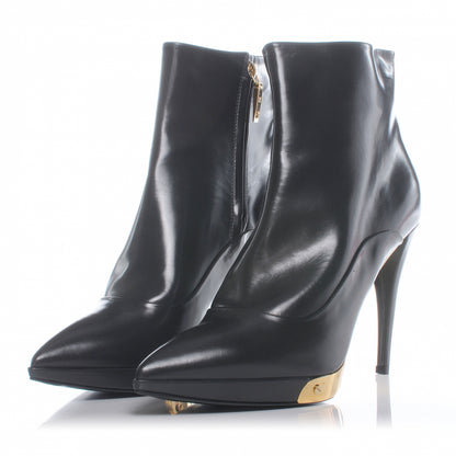 Louis Vuitton Leather Gold Plate Ankle Boots 41 Dark Grey 2 of 8
