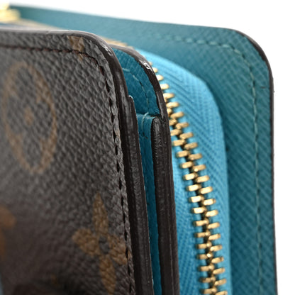 Louis Vuitton Monogram Groom Compact Zip Wallet Blue 13 of 14