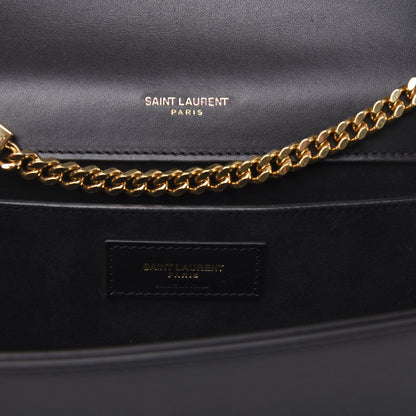 Saint Laurent Smooth Calfskin Medium Classic Monogram Kate Tassel Satchel Black 9 of 9