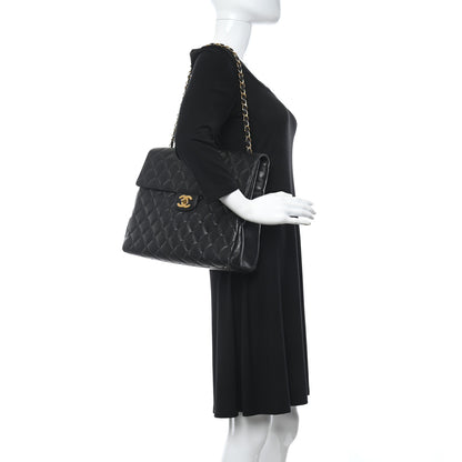 Chanel Caviar Quilted Flap Shoulder Bag Black 2 of 14