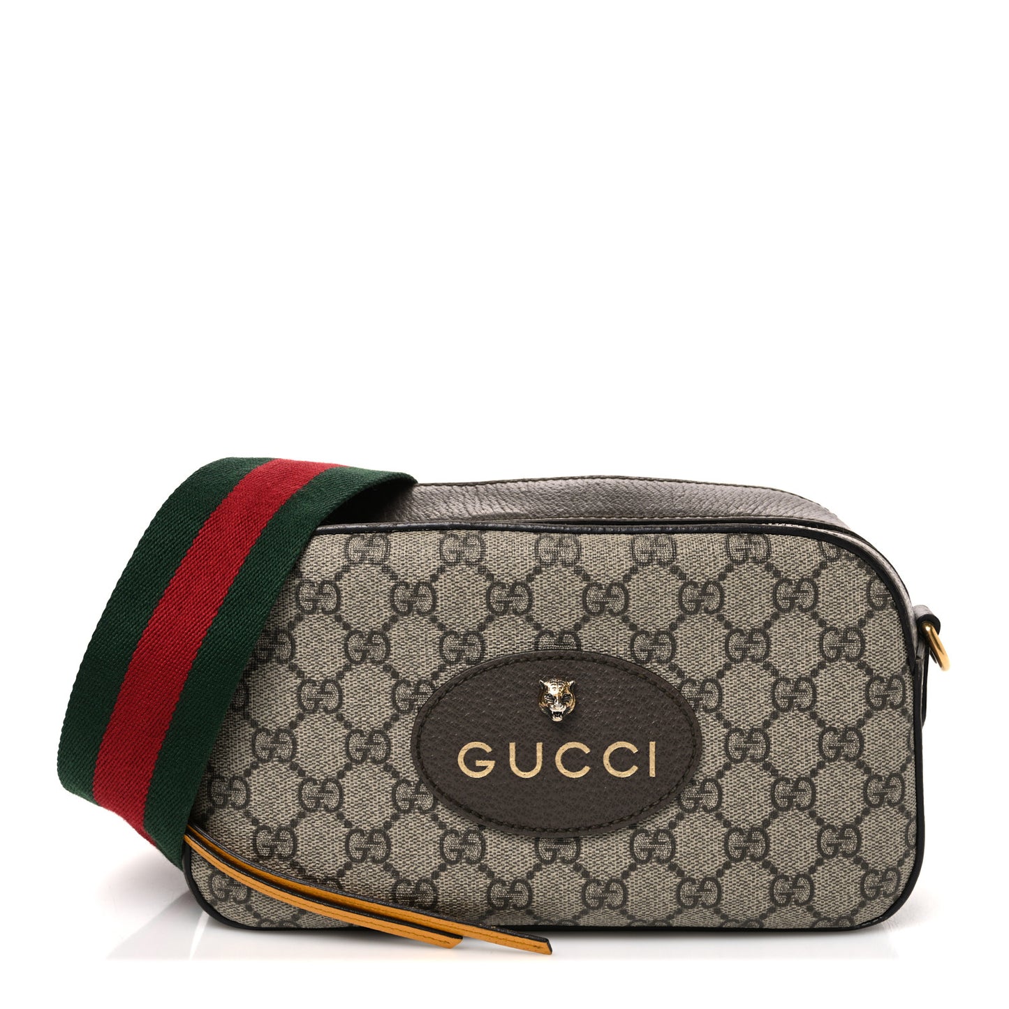 GG Supreme Monogram Web Neo Vintage Shoulder Bag Beige New Acero Crop
