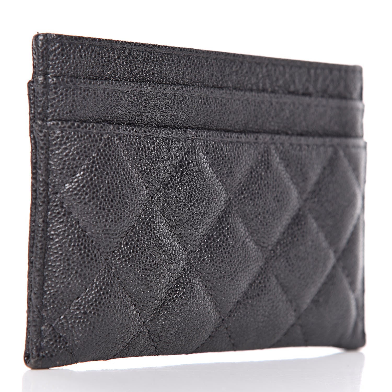 Chanel Caviar Quilted Boy Card Holder Charcoal 3 of 11