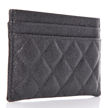 Chanel Caviar Quilted Boy Card Holder Charcoal 3 of 11
