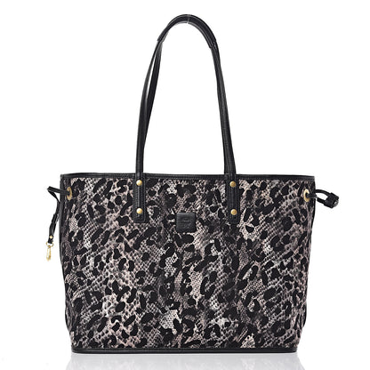 MCM Visetos Medium Project Reversible Shopper Tote Black 4 of 15