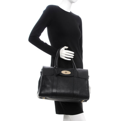 Mulberry Natural Leather Bayswater Black 2 of 9