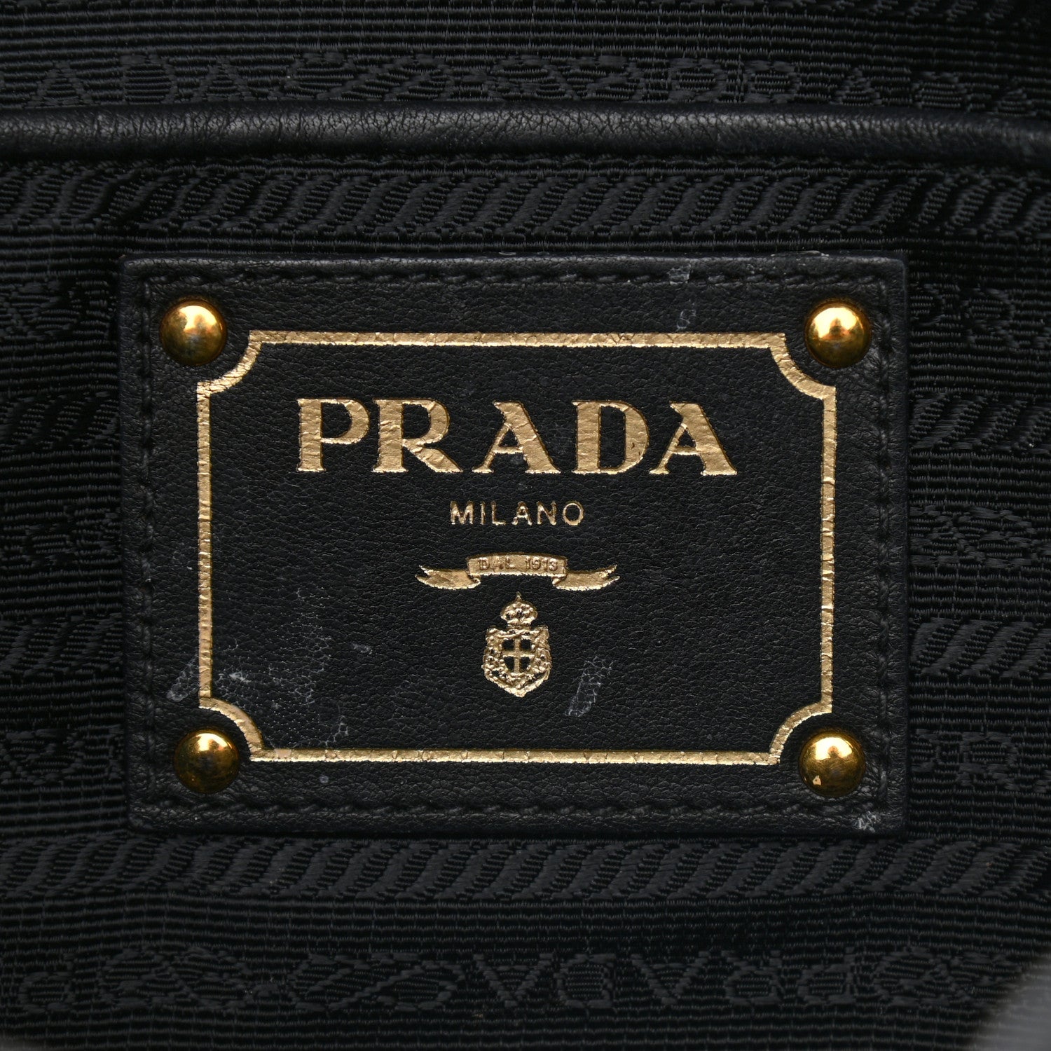 Prada Tessuto Nylon Gaufre Tote Black 5 of 12